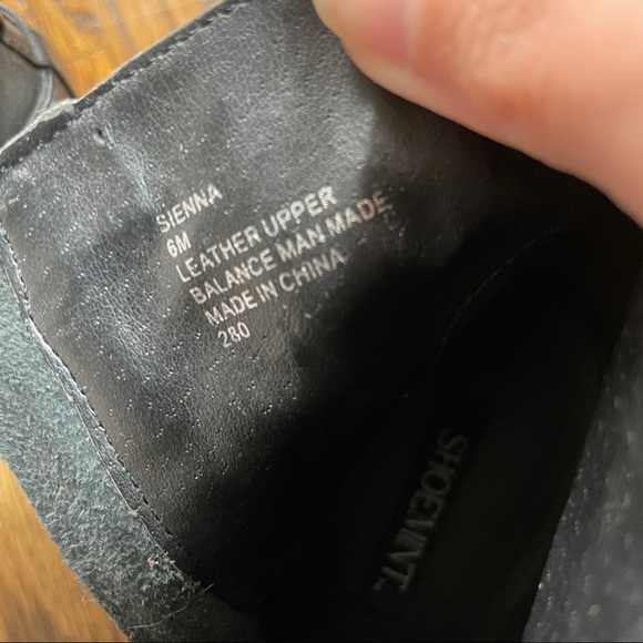 black buckle booties, size 6 - Picture 4 of 4